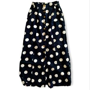 Polka Dot Maxi Skirt by Anthropologie